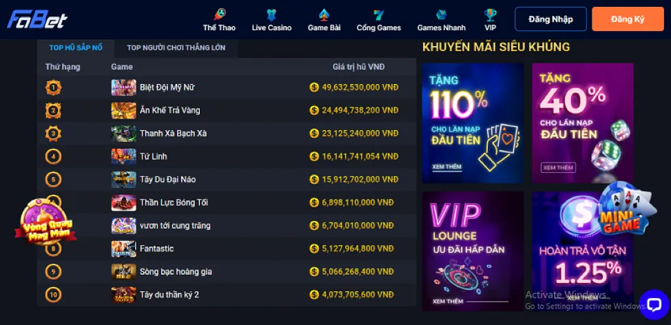 Ưu đãi chào mừng mv666